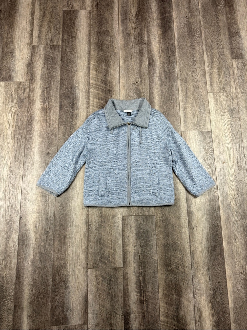 St. John Blue Knit Jacket
